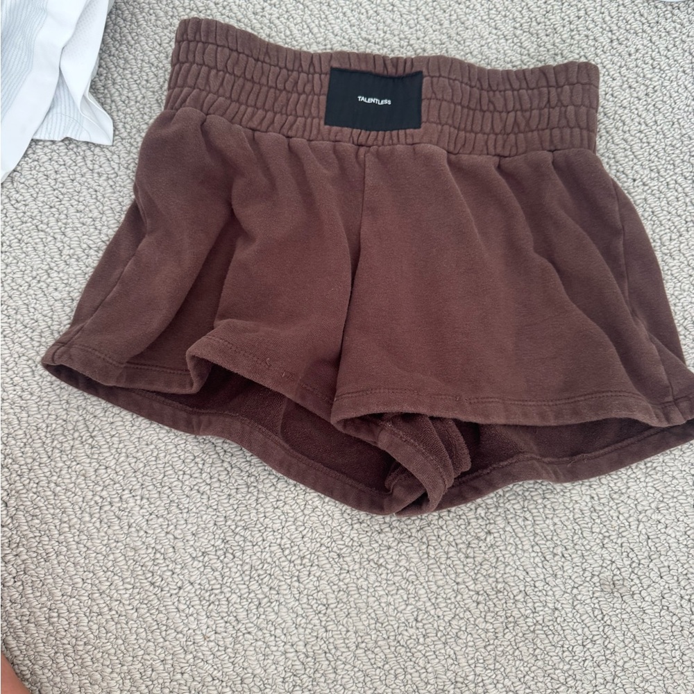 Talentless Chocolate Brown Sweatshorts